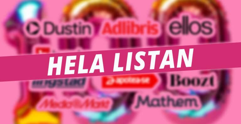 Topplista: Här är Sveriges 100 största e-handlare