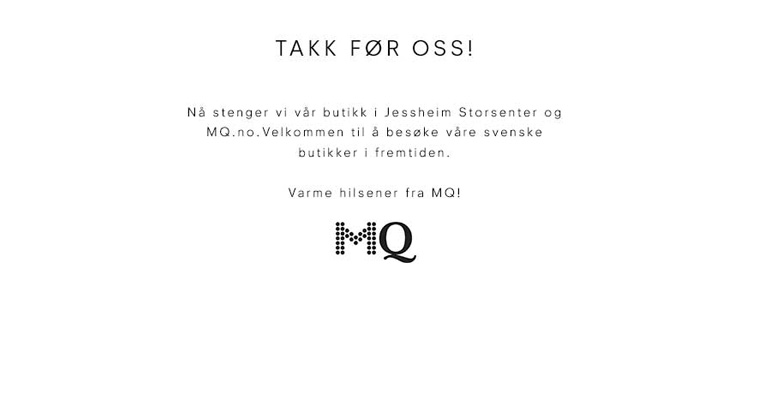 Satsningen bar sig inte - MQ:s norska e-handel nedlagd