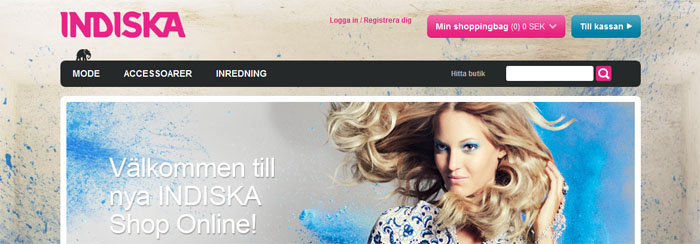 Norge är nästa destination för Indiska Shop Online