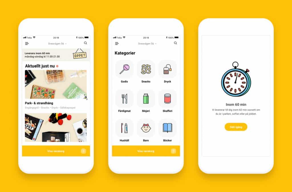 E-handlare lanserar leverans inom 60 minuter