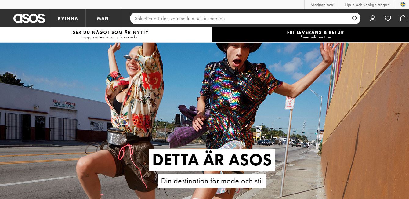 ASOS tar klivet in i Sverige - lanserar svensk sajt