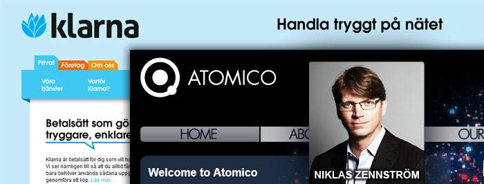 Niklas Zennströms Atomico investerar i Klarna