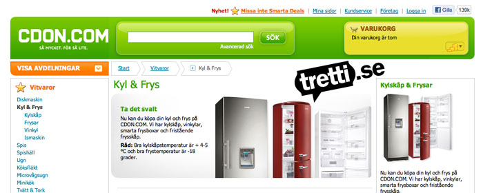 CDON breddar sortimentet med Tretti.com