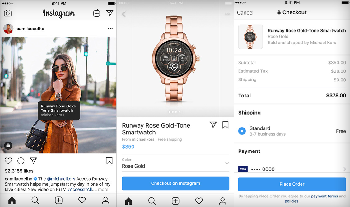 Instagram låter influencers sälja produkter direkt i inläggen