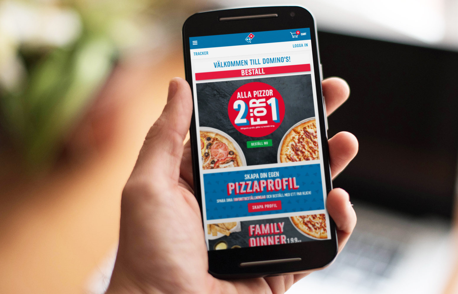 Domino´s pizza lanserar ny e-handel