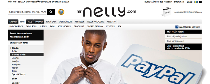 Nelly utökar samarbetet med PayPal