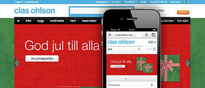 Clas Ohlson lanserar E-handel för mobilen