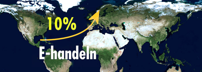 Europas E-handel ökar med 10 procent årligen till 2017