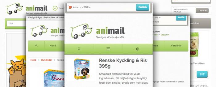 Skippa den mobila butiken uppmanar Animail