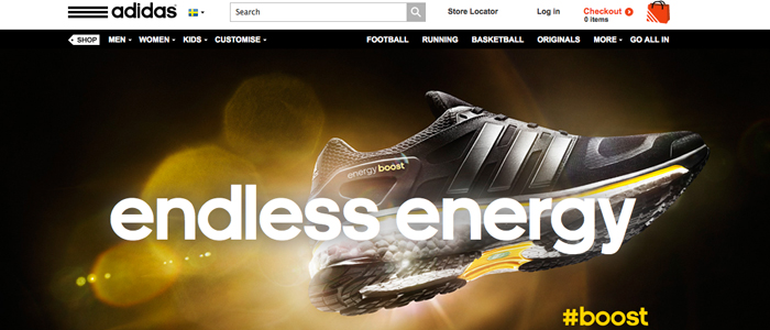 Adidas springer snabbare än konkurrenterna på nätet