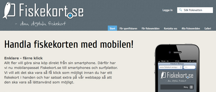 Mobil portal ska underlätta handeln med fiskekort