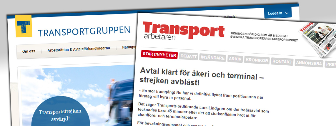 Transportstrejken avblåst