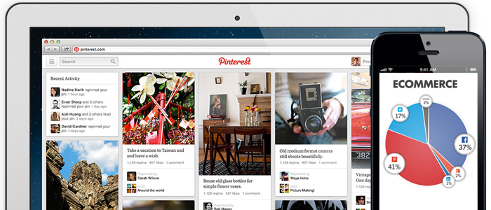 Pinterest i topp när det gäller E-handelsdelningar