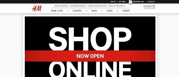 H&M har äntligen lanserat sin amerikanska E-handel