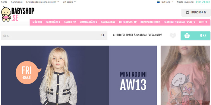 Babyshops nya sajt ska ta dem närmare miljarden