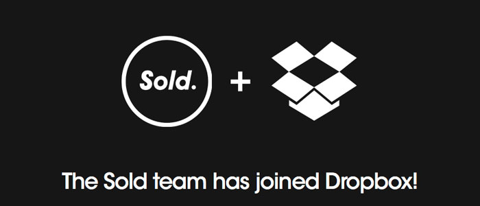 Dropbox köper upp Sold - ryktas jobba på ny tjänst