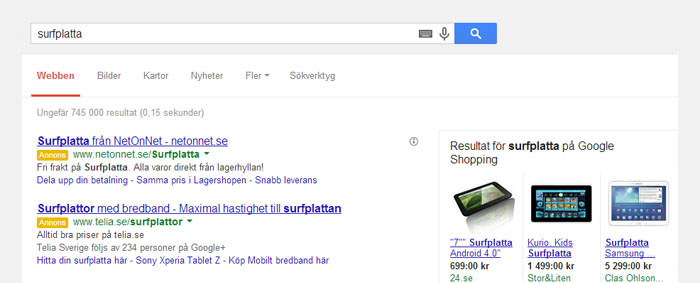 Google Shopping kan vara en julklapp till E-handlare