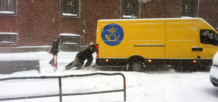 Stormen orsakar kraftiga förseningar av paket