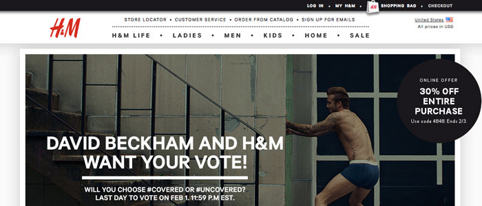 H&M lanserar E-handel på fyra nya marknader 2014