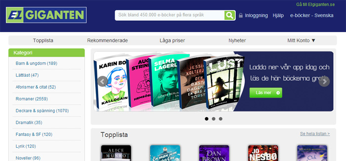 Elgiganten vill få fart på E-boken i Sverige