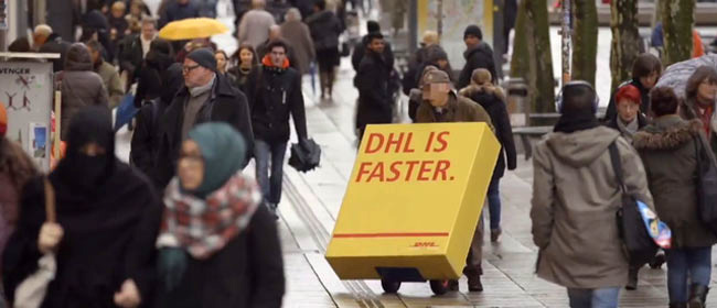 DHL gjorde konkurrenterna till reklampelare, eller?