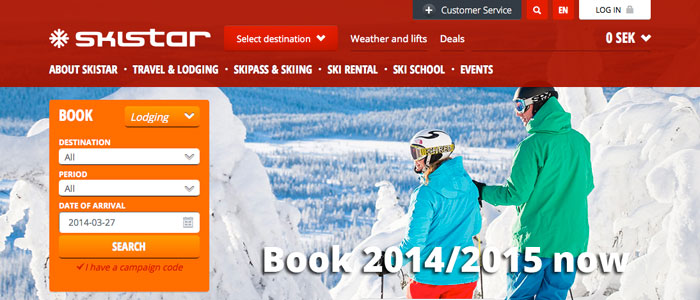 SkiStar satsar på one stop shopping med ny E-handel