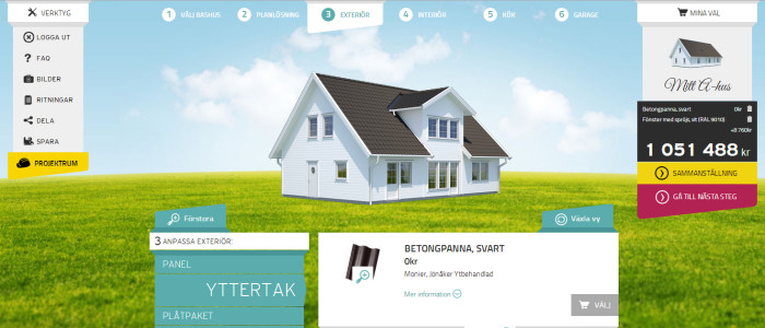 Designa och köp ditt nya hus direkt på nätet