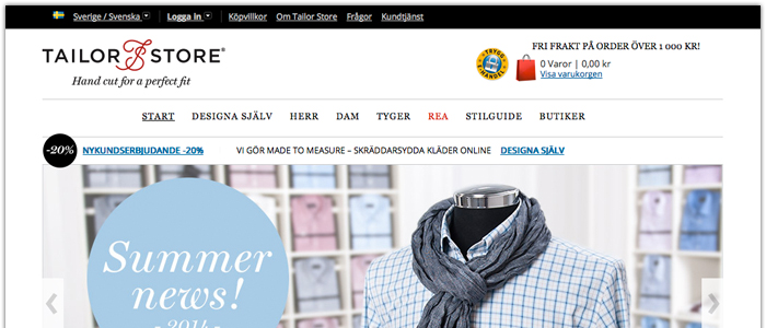 Tailor Store fortsätter sin internationella expansion