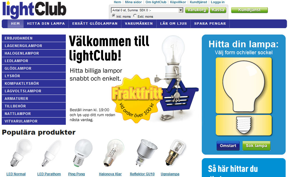 InkClub startar e-handel med lampor