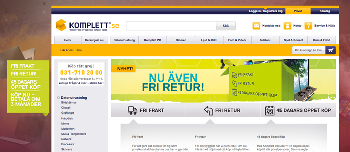 Nätjätte vill göra frakten komplett med fria returer