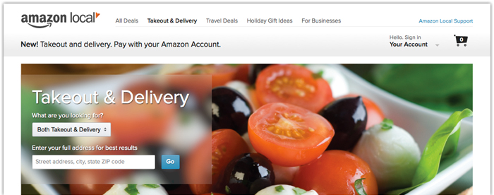 Amazon ska ta en tugga av matbeställningar på nätet
