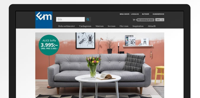EM Möbler lanserar E-handel för sina butiker