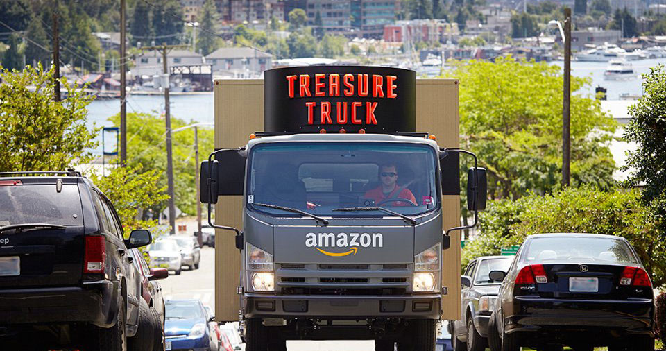 Amazon testar ett nytt glassbilsliknande koncept