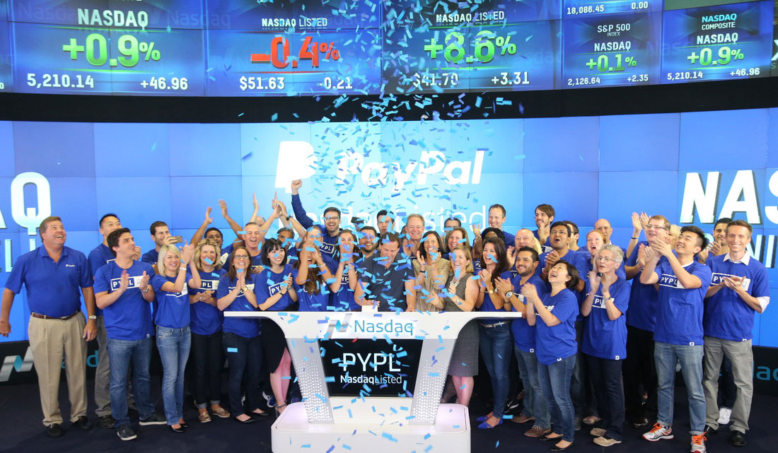 PayPal värderat till nära 50 miljarder dollar