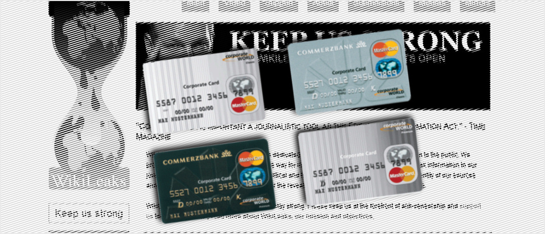 Visa och MasterCard ligger nere efter WikiLeaks-avstängning