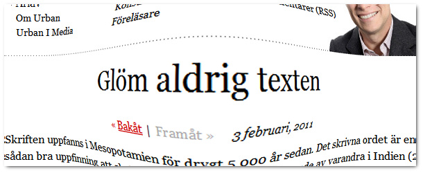 Texten mycket viktigare än Appen