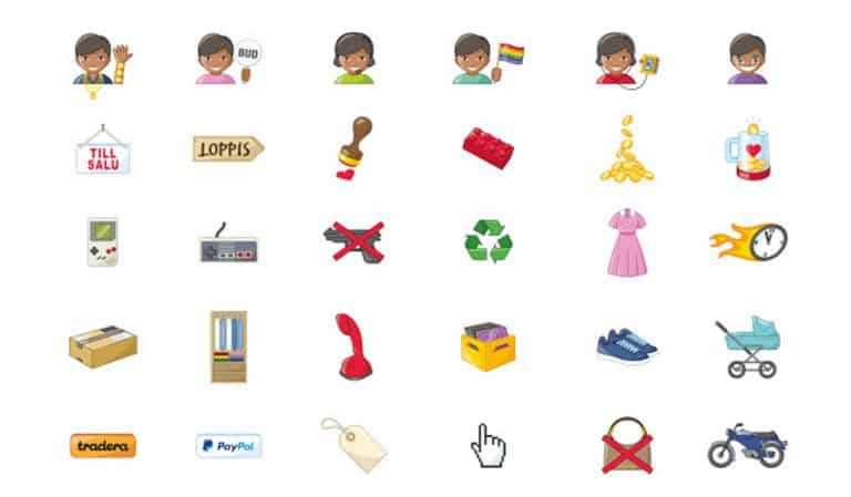 Glöm bokstäverna - säg det med en Tradera-emoji