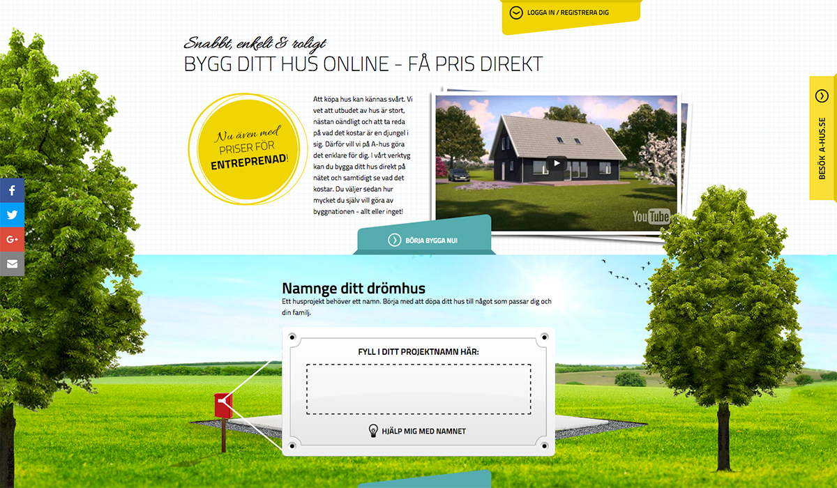 A-hus bästa sajten för att köpa färdigt hus online