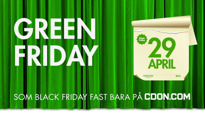 CDON vill ha fler Black Friday och lanserar nu Green Friday