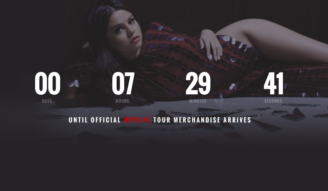 Selena Gomez säljer turnéprylar med dedikerad e-handel