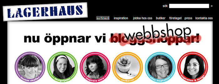 Lagerhaus går ifrån bloggshoppar till fullfjädrad webbshop