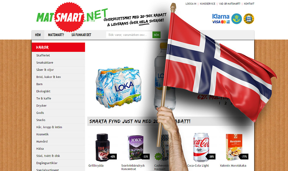 Matsmart lanserar i Norge nästa vecka