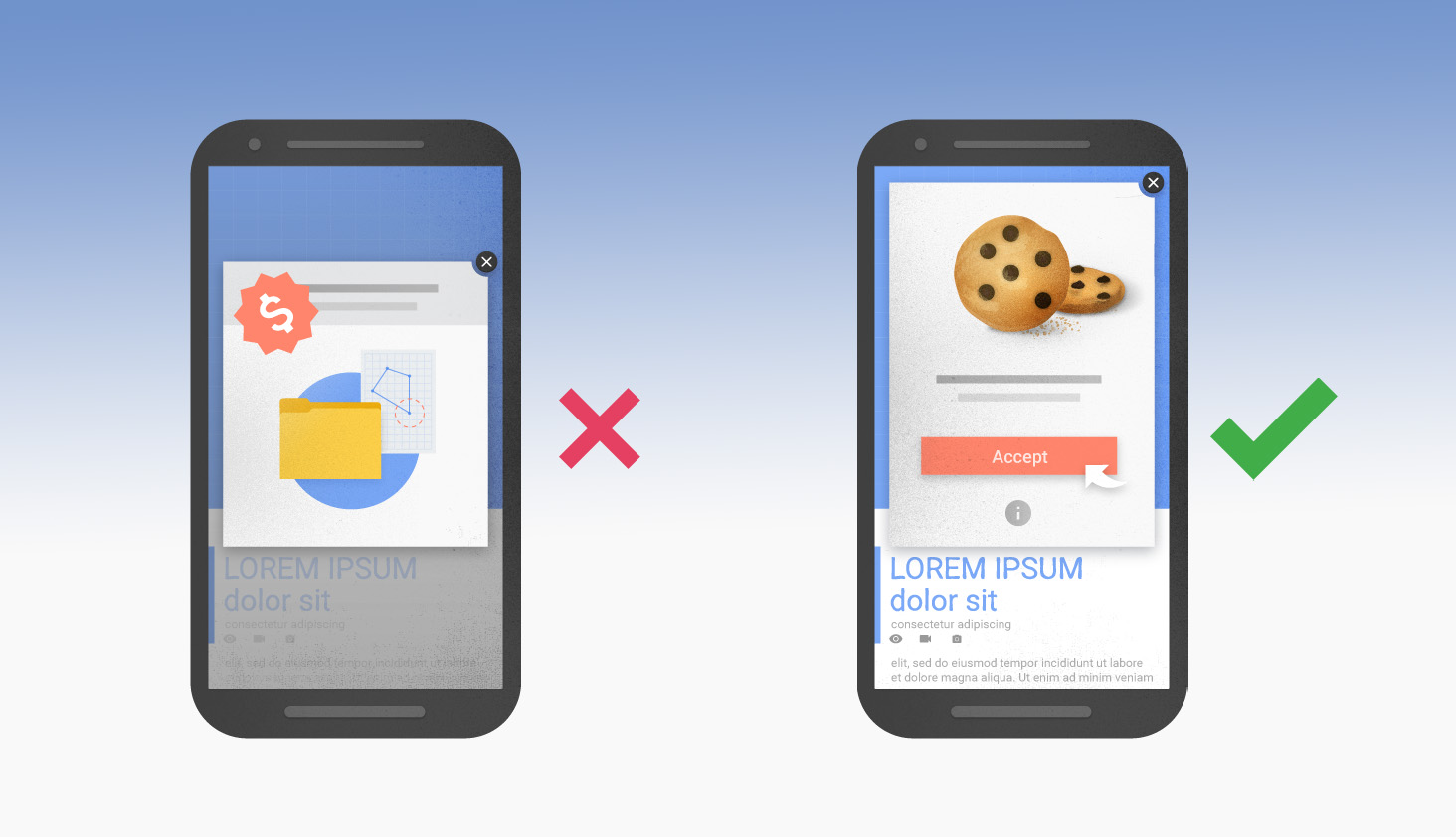 Googles användare ska slippa popups i mobilen