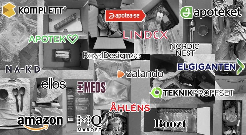 Snabba leveranser och luft i paket - 17 e-handlare granskade
