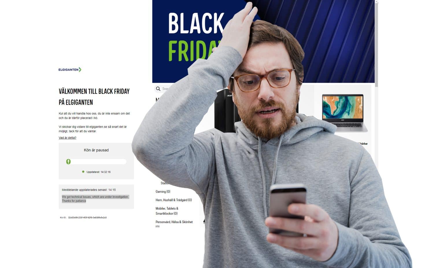 Elgigantens sajt sätter kunderna i kö redan innan Black Week Ehandel.se